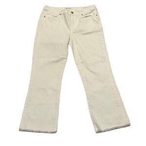 Lila Ryan The Stephanie Cropped Flare Jeans | White | Size 29
